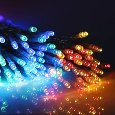 200LED RGB Ηλιακές λαμπτήρες κήπου Αδιάβροχο χριστουγεννιάτικο φωτισμό για εξωτερικούς χώρους IP65