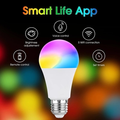 2835SMD LED Chip Wi-Fi RGB LED λαμπτήρας με έλεγχο της εφαρμογής Tuya και λειτουργία χαμηλών συντελεστών