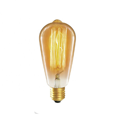 Μακροχρόνια διάρκεια ζωής 6W Dimmable Led Filament Bulb in Amber Warm Yellow Light για βάση E26