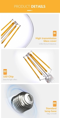 Υψηλή φωτεινότητα 12V 8W E27 A60 Η λάμπα Edison για εργασιακές λειτουργίες και διακοσμητικές ανάγκες φωτισμού