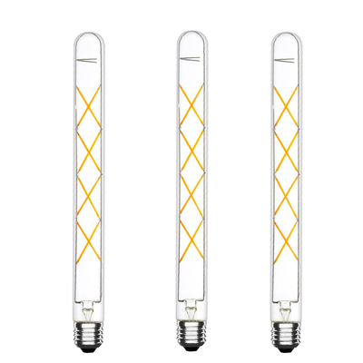 Υλικό σώματος λαμπτήρα GLASS CRI Ra 80-90 Led Bulb Φως T33 8W E26 E27 Φιαλίδιο